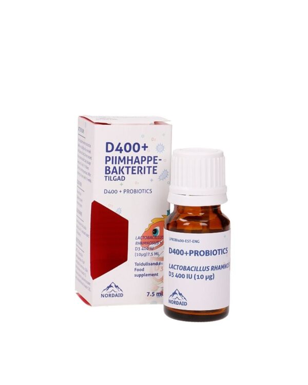 D vitamiin 400 IU + Piimhappebakterid, 7.5 ml